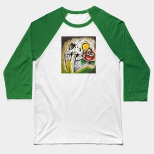 Sabertooth Skull Baseball T-Shirt